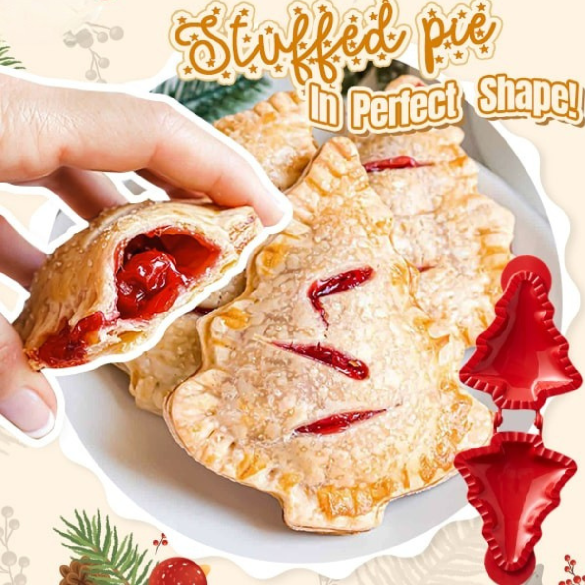 MerryMold™ – Easy Holiday Hand Pie Mold (2+1 Free)