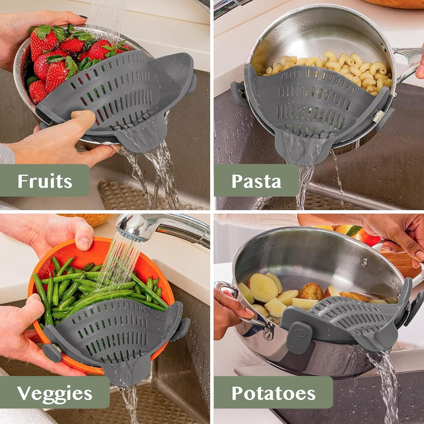 Strainex™ - Clip-On Strainer for Easy Draining (40% Off)