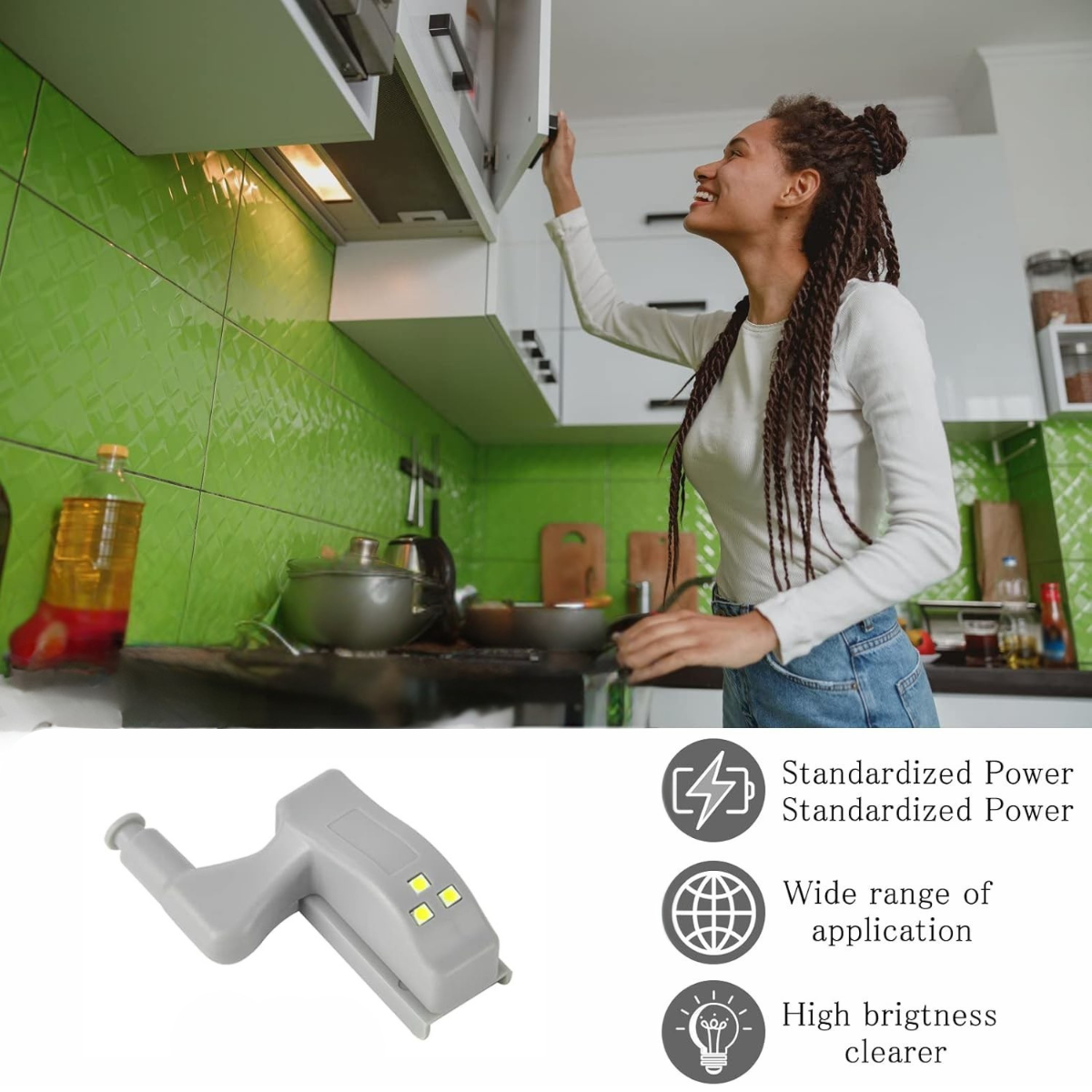 LumiHinge™ – 4 Cabinet Sensor Light for Easy Visibility (50% Off)