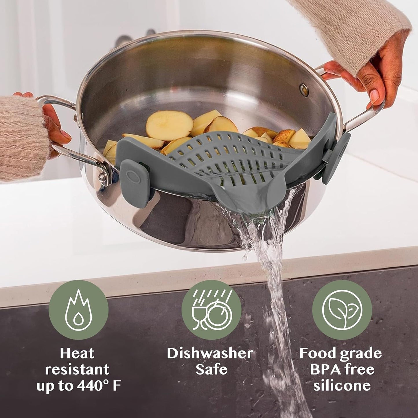 Strainex™ - Clip-On Strainer for Easy Draining (40% Off)