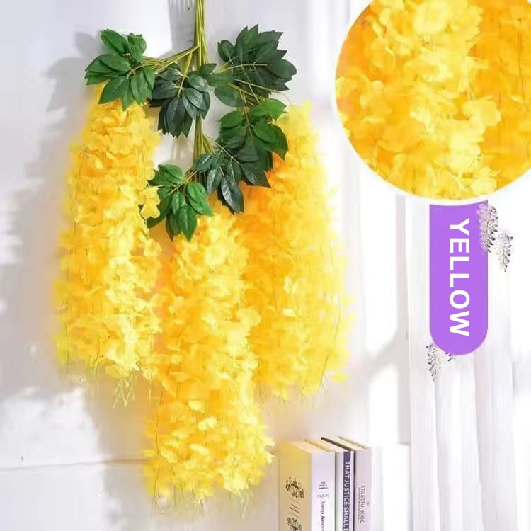 Florenza™ - Artificial Wisteria Flowers For an Elegant Home (12 Pieces)