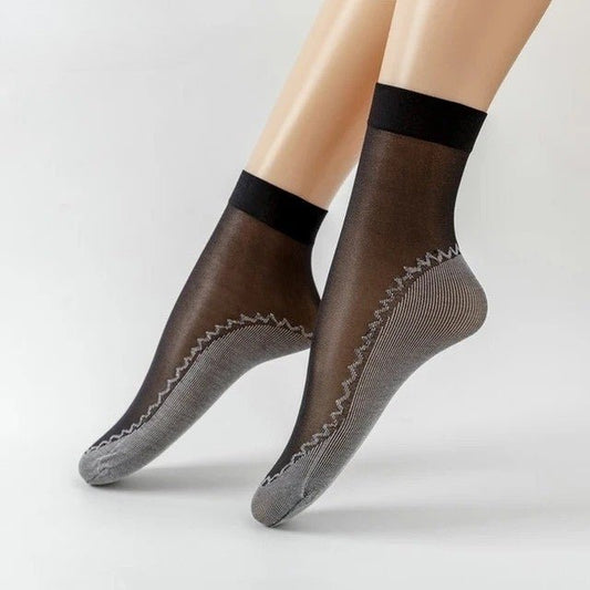 Feeluxe™ - Silky Anti-Slip Cotton Socks (5+5 Free)