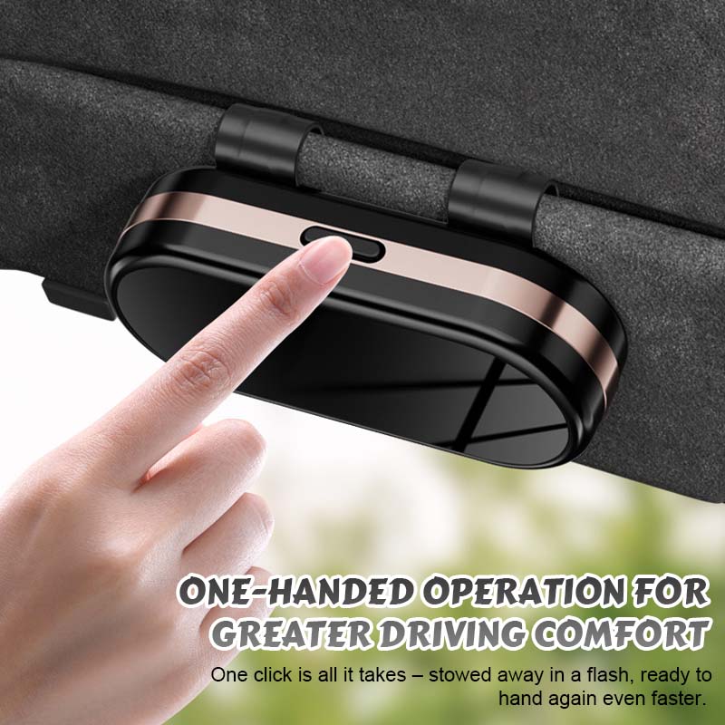 Versuto™ – Mirrored Glasses Holder for Stylish In-Car Convenience (50% Off)