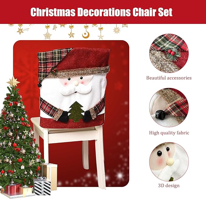Hollynest™ – Cute Christmas Dining Chair Covers (50% Off)