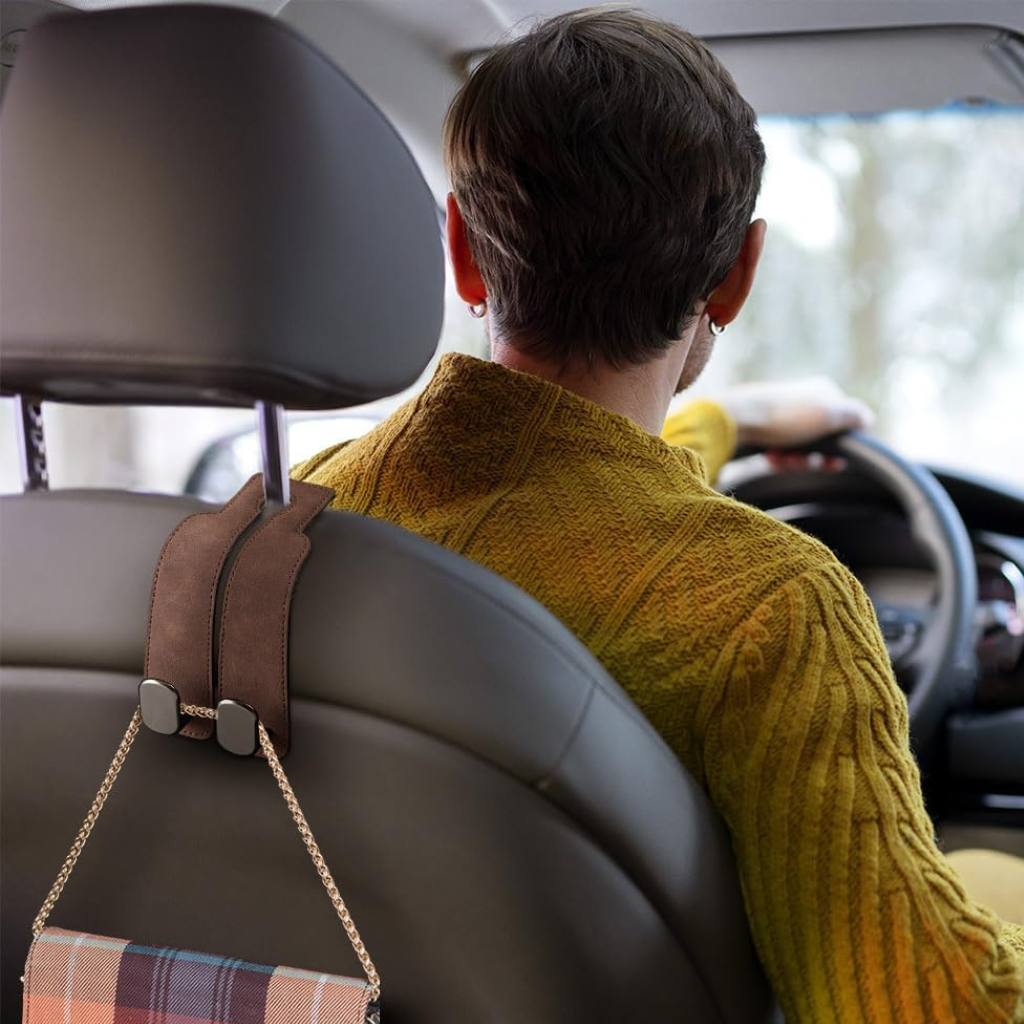 Versuto™ – Suede Headrest Hanger for Tidy Seats (1+1 Free)