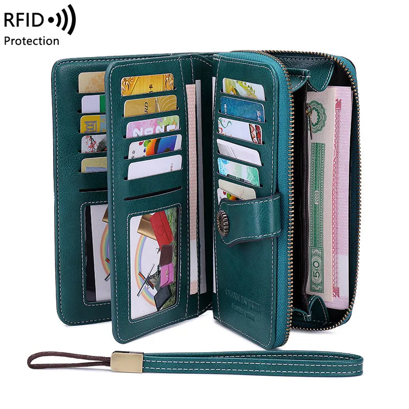 Aureden™ – Compact RFID Wallet with 24-Card Storage (50% Off)