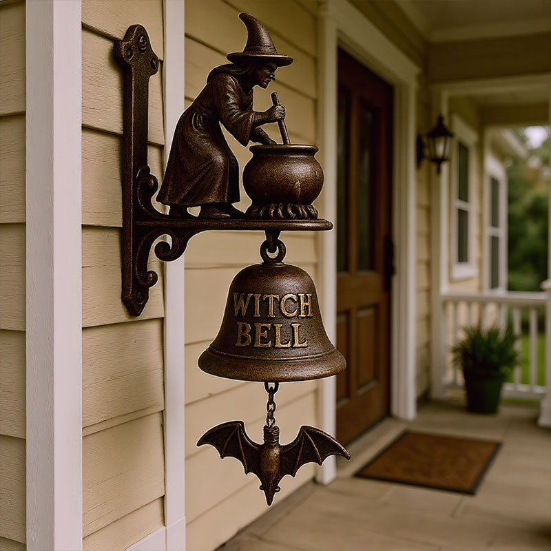 Hexdoor™ – Cast Iron Witch Welcome Bell (50% Off)