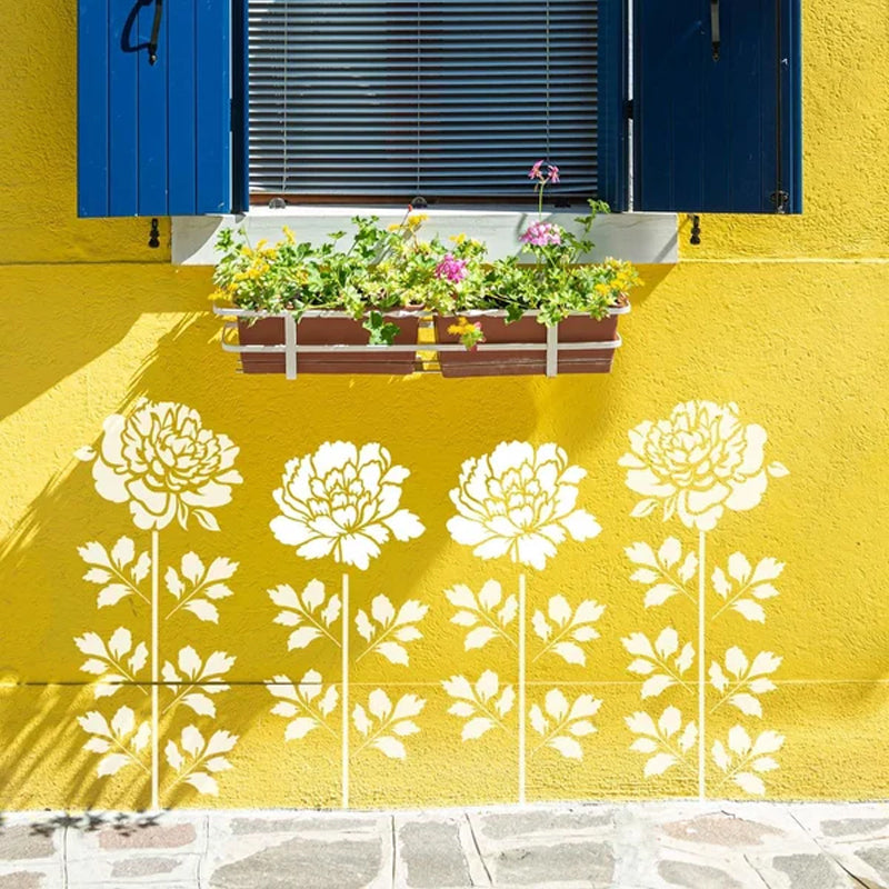 Florenza™ - 6 Large Flower Stencils for Garden Makeovers