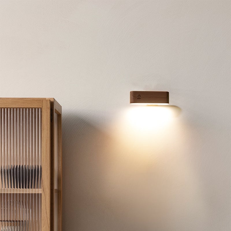 Hinokio™ – Minimalist Wood Lamp with Magnetic Charging Base (50% Off)