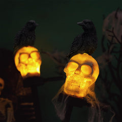 Skullight™ – Solar Crow Skull for Outdoor Lighting (50% Off)