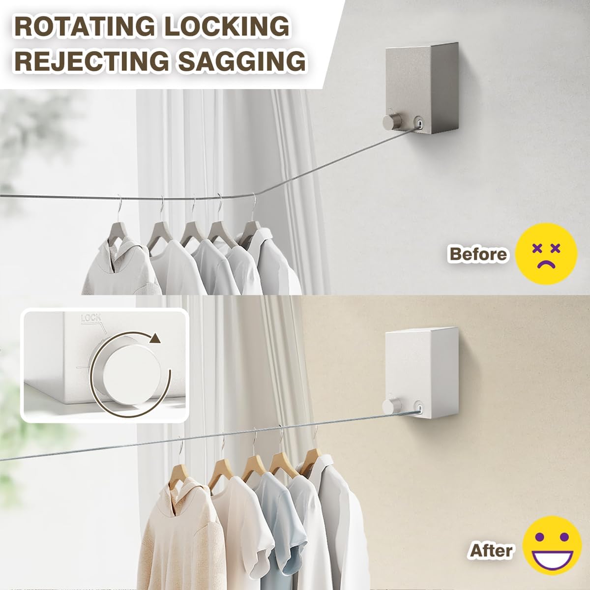 Velastra™ – Retractable Clothesline for Space-Saving Drying (50% Off)