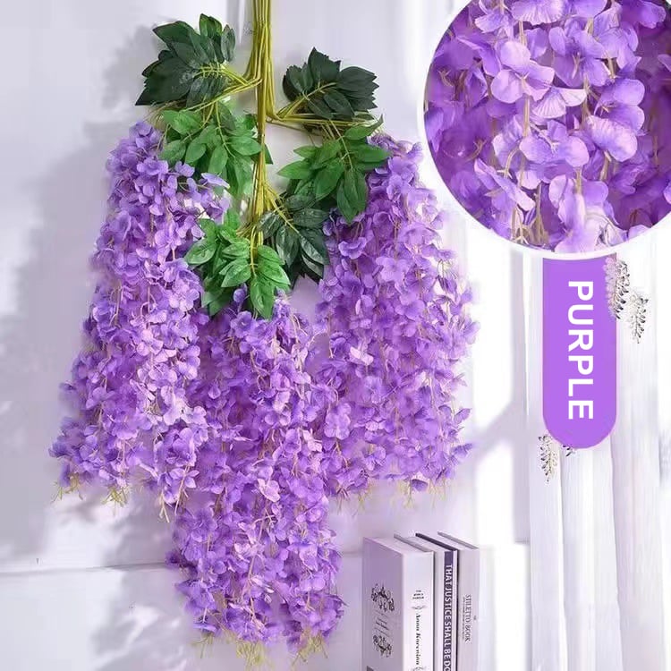 Florenza™ - Artificial Wisteria Flowers For an Elegant Home (12 Pieces)