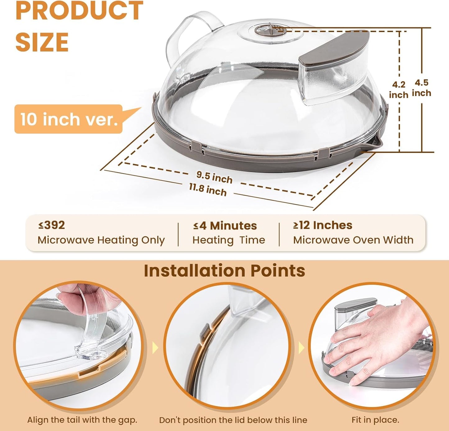 Culinae™ - Clear Microwave Steaming Lid (50% Off)