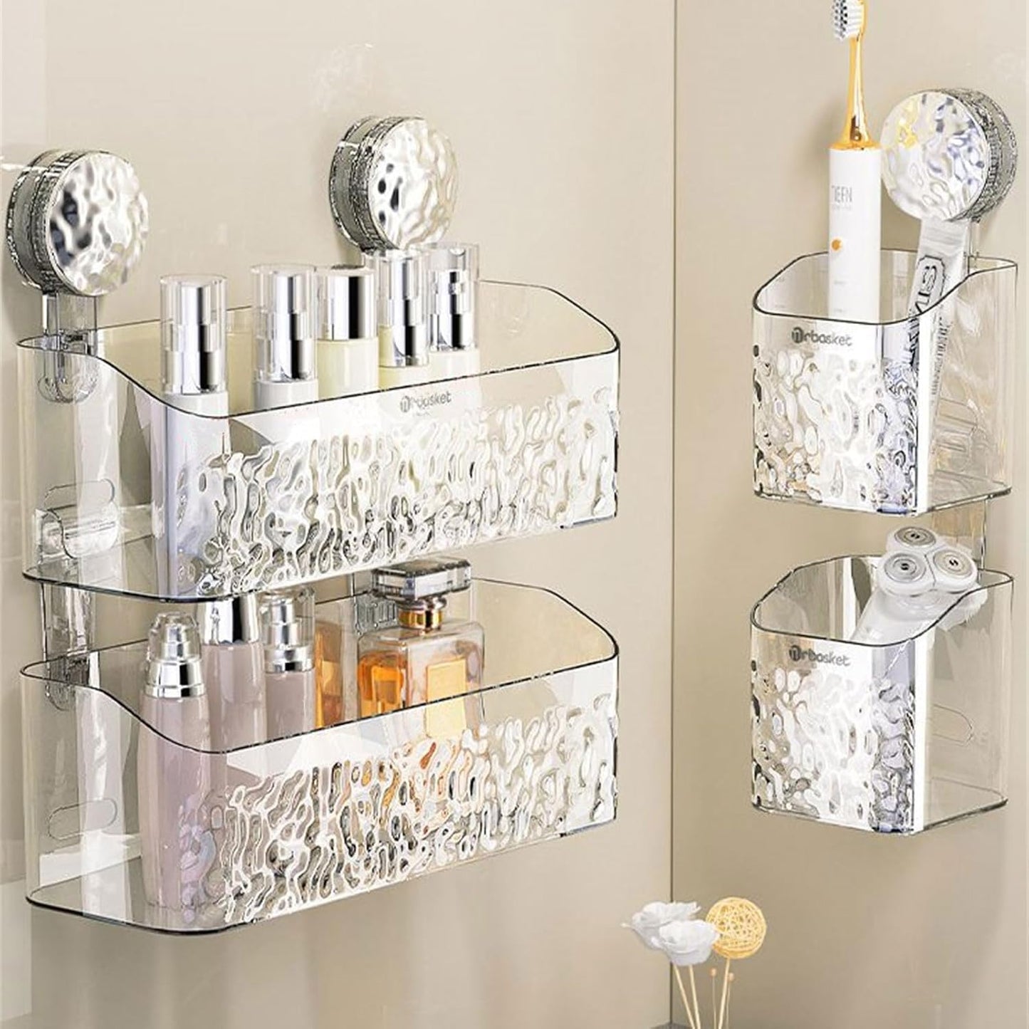 Barea™ - Lightweight Suction Shelf with Glacier Design