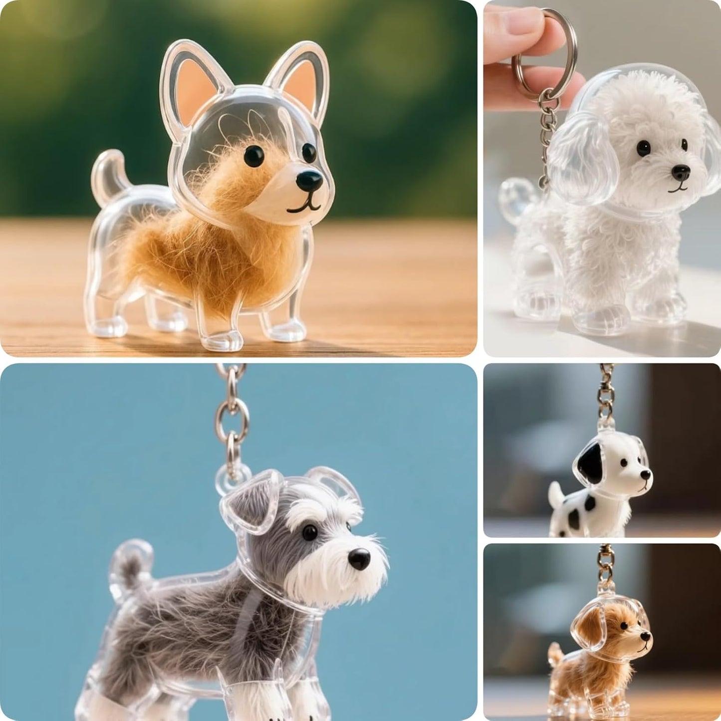 Fuzzkey™ – 2Pcs Pet Hair Storage Keychain (50% Off)