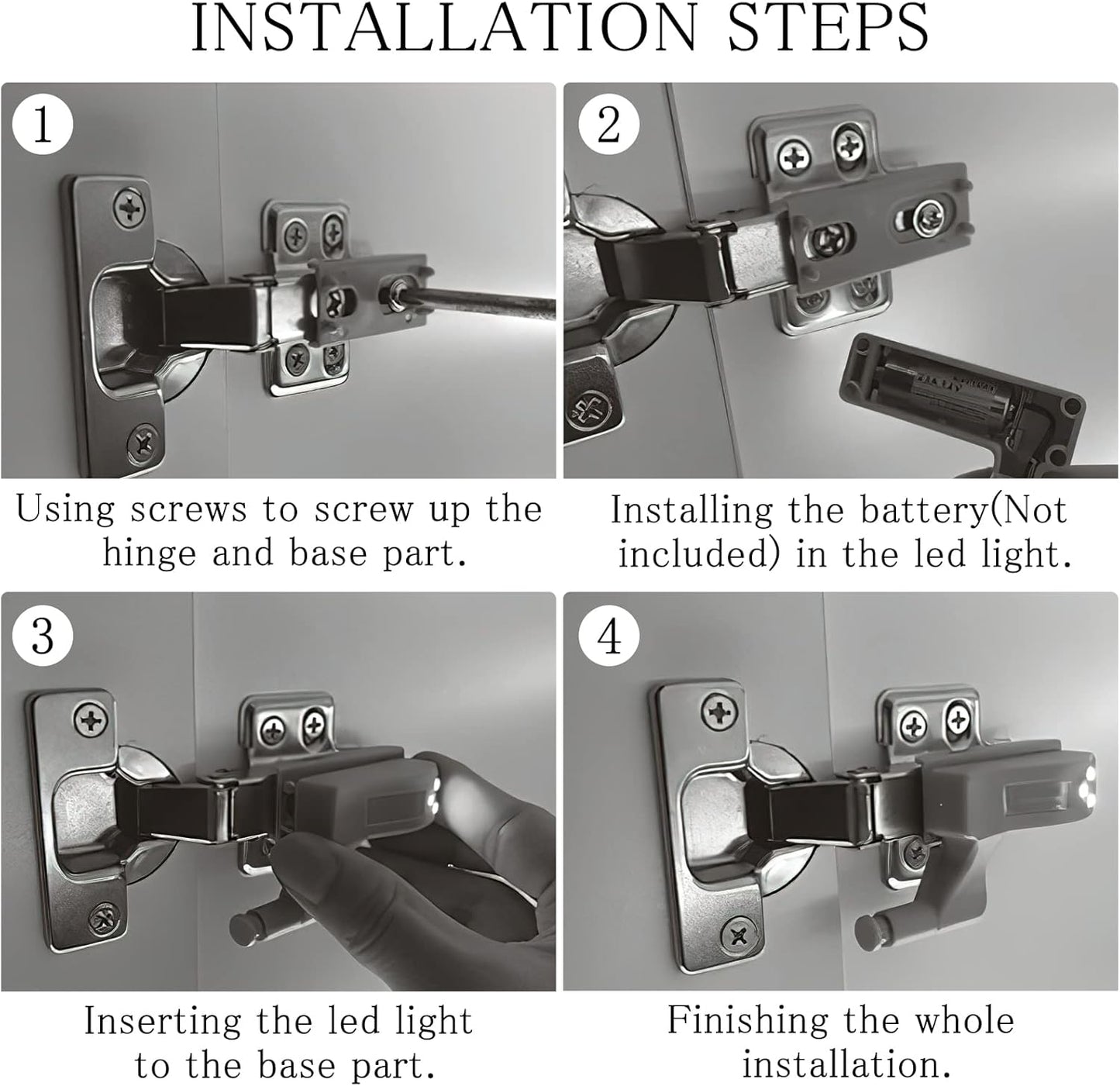LumiHinge™ – 4 Cabinet Sensor Light for Easy Visibility (50% Off)