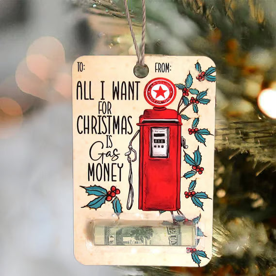 Givelle™ – Wooden Christmas Gift Money Holder