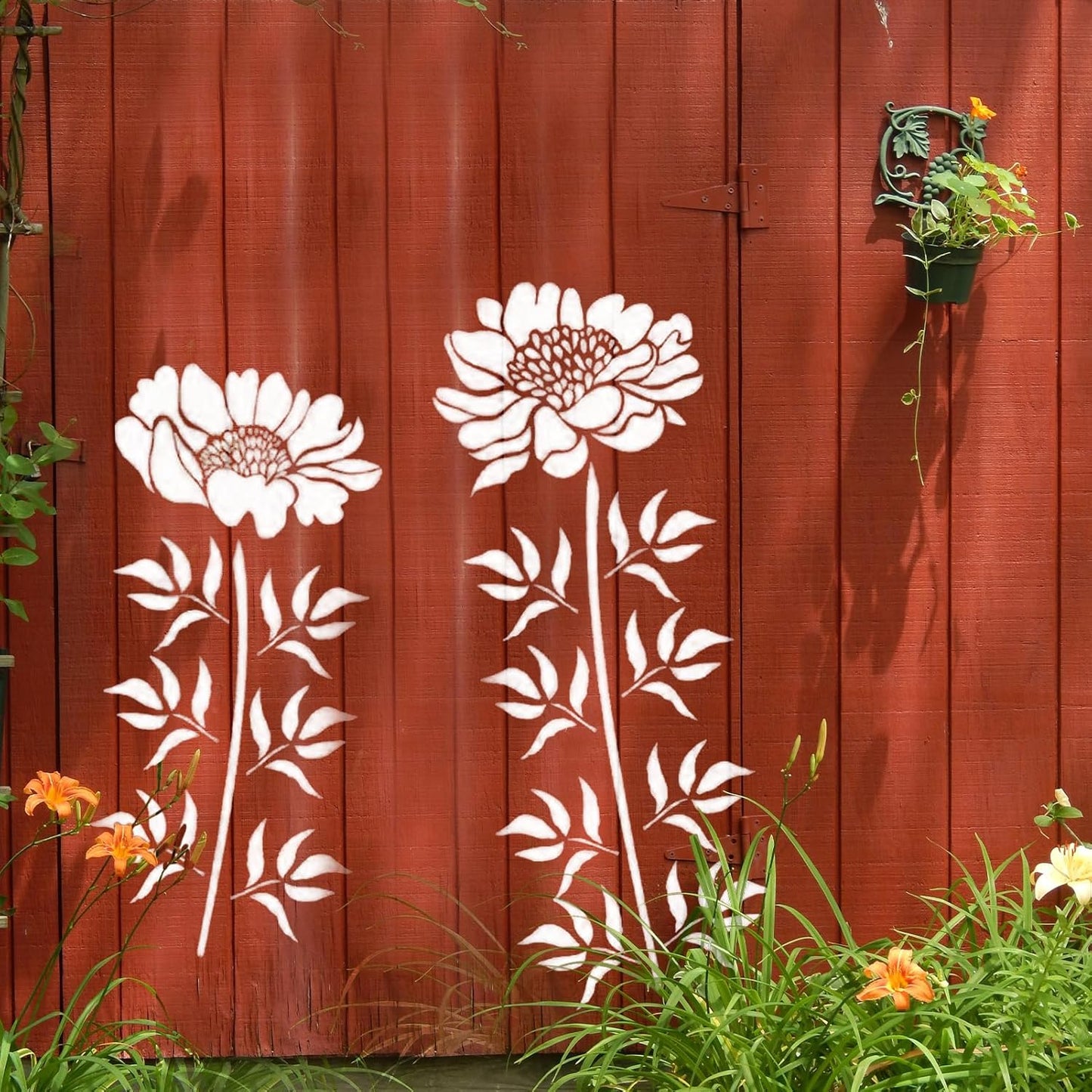 Florenza™ - 6 Large Flower Stencils for Garden Makeovers