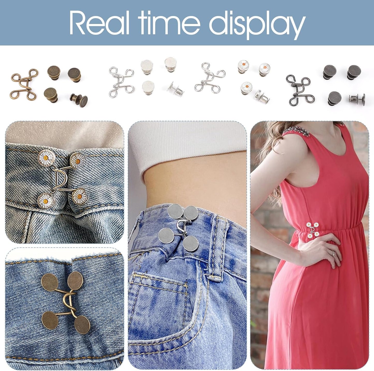 Waistella™ – Reusable Button Tightener for Better Fit (1+2 Free)