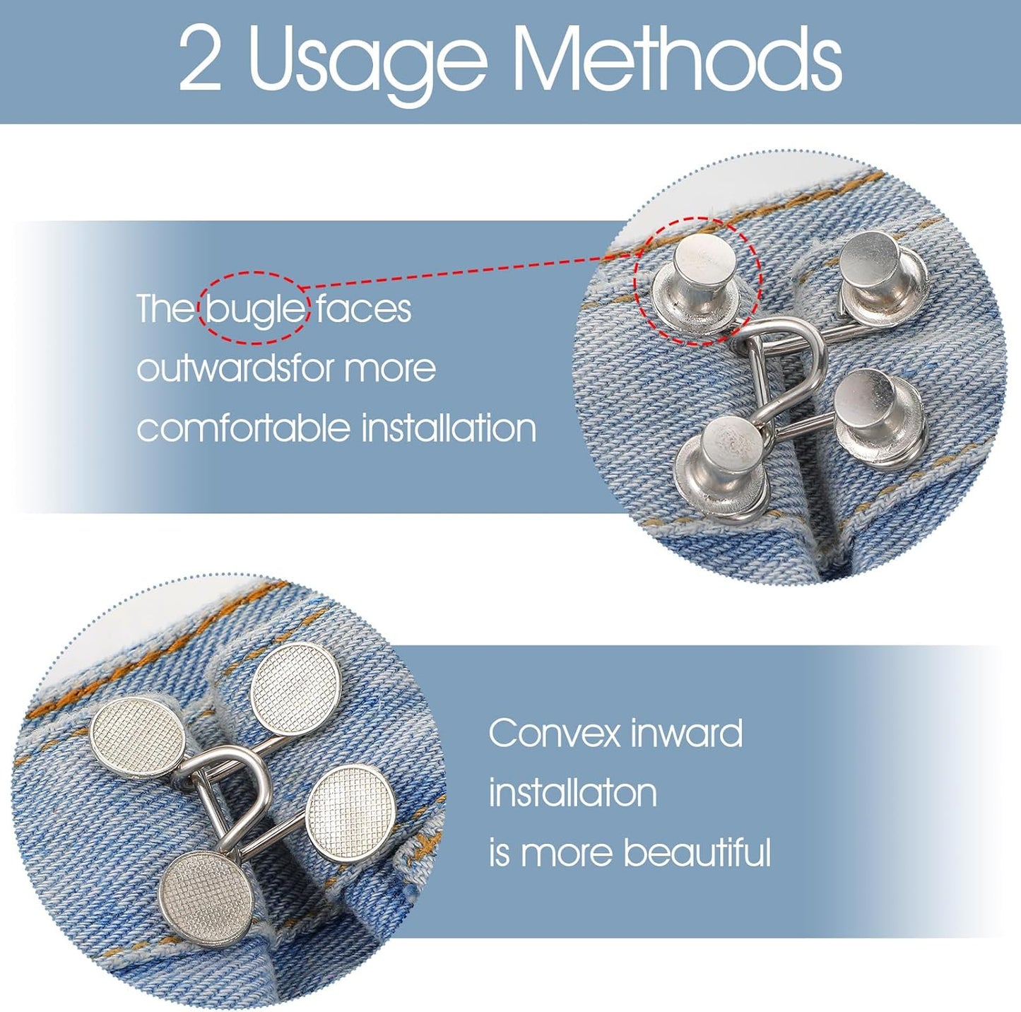Waistella™ – Reusable Button Tightener for Better Fit (1+2 Free)
