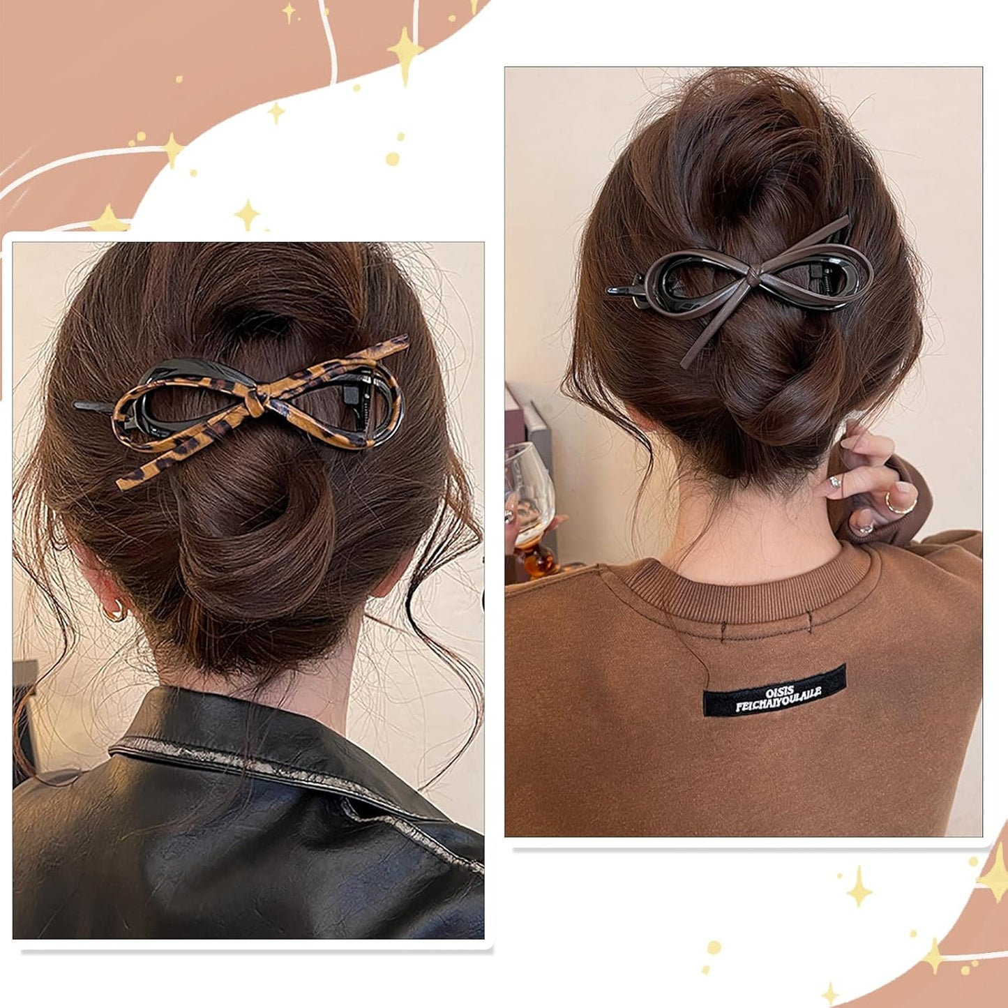 Velina™ – PU Leather Bow Hair Clip (1+1 Free)