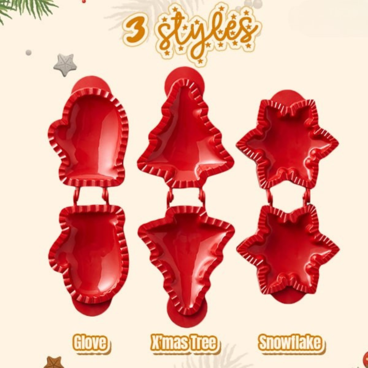 MerryMold™ – Easy Holiday Hand Pie Mold (2+1 Free)