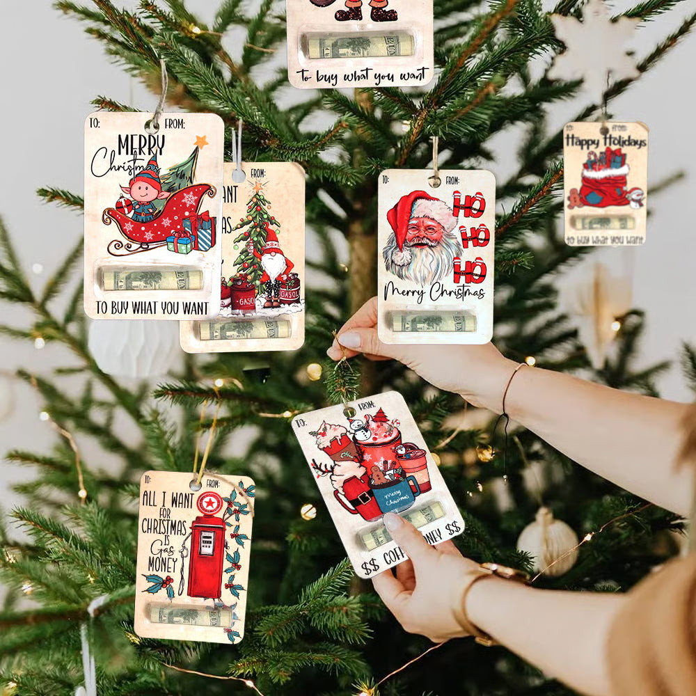 Givelle™ – Wooden Christmas Gift Money Holder