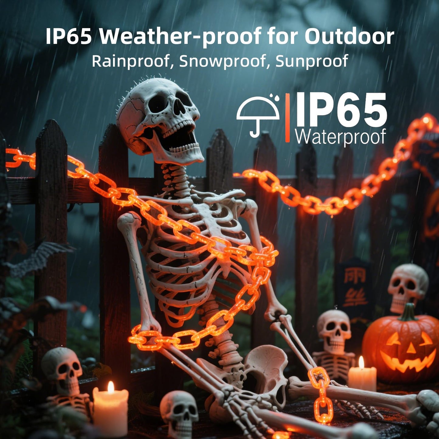 Spooklyn™ – Glowing Chain Lights for Halloween Nights