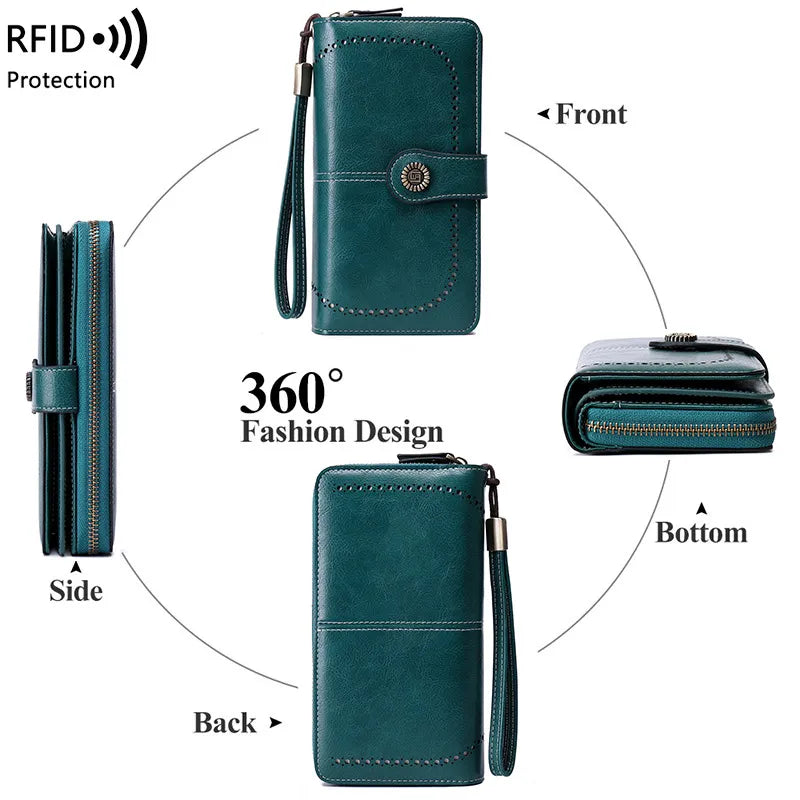 Aureden™ – Compact RFID Wallet with 24-Card Storage (50% Off)