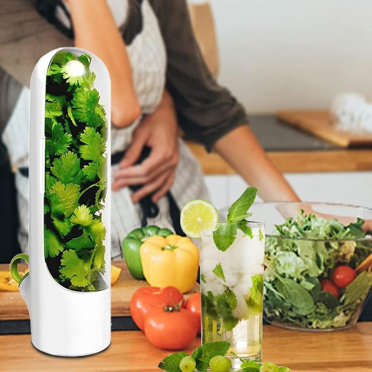 Fresh-Keeping Veggie & Herb Containers (1+1 Free)