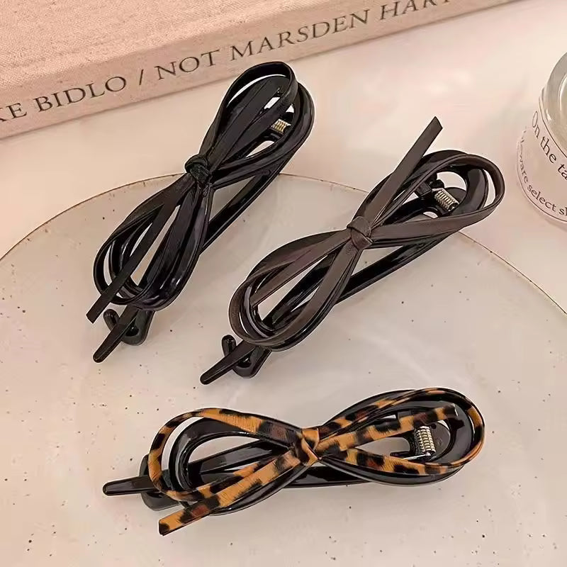 Velina™ – PU Leather Bow Hair Clip (1+1 Free)