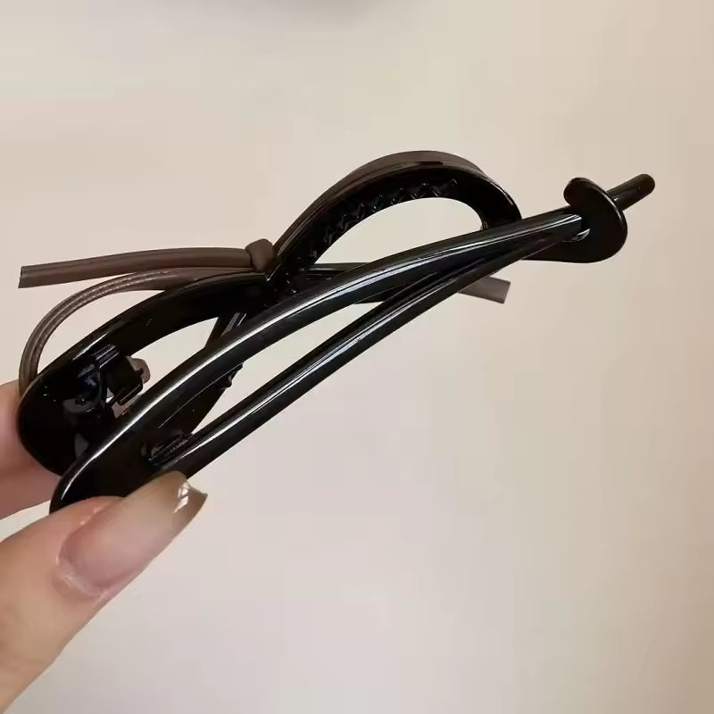 Velina™ – PU Leather Bow Hair Clip (1+1 Free)