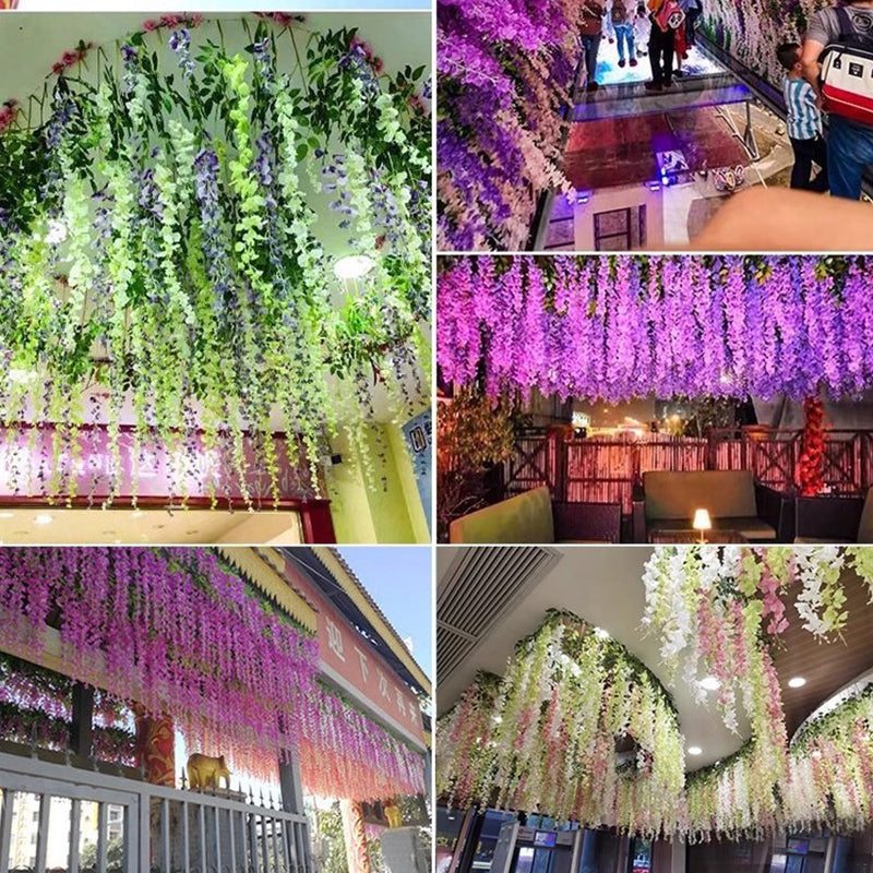 Florenza™ - Artificial Wisteria Flowers For an Elegant Home (12 Pieces)