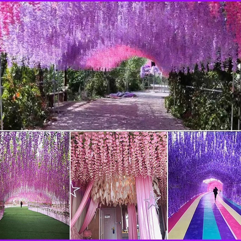 Florenza™ - Artificial Wisteria Flowers For an Elegant Home (12 Pieces)