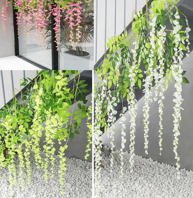 Florenza™ - Artificial Wisteria Flowers For an Elegant Home (12 Pieces)
