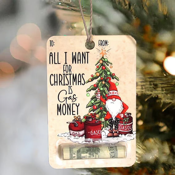 Givelle™ – Wooden Christmas Gift Money Holder