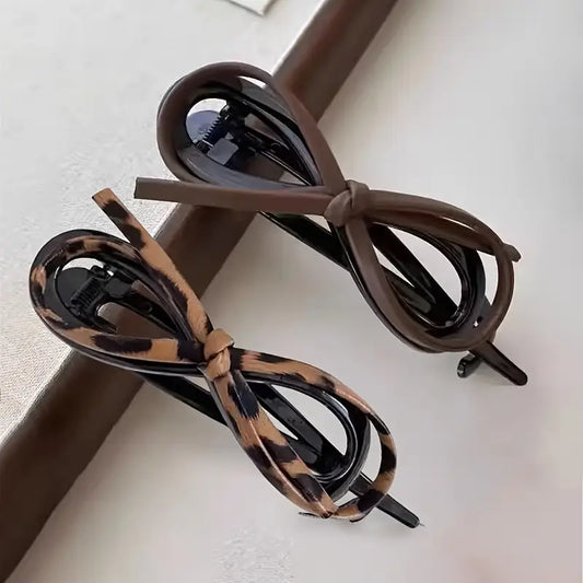 Velina™ – PU Leather Bow Hair Clip (1+1 Free)