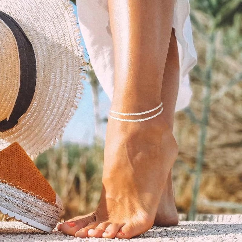 Silvara™ - Dainty Layered Anklet