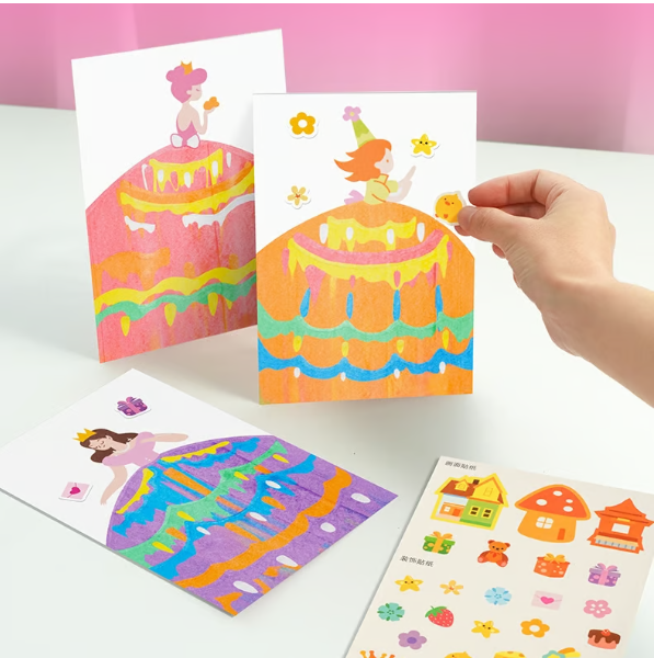 CraftWhirl™ - Colorful Scratch Painting Activity Kit