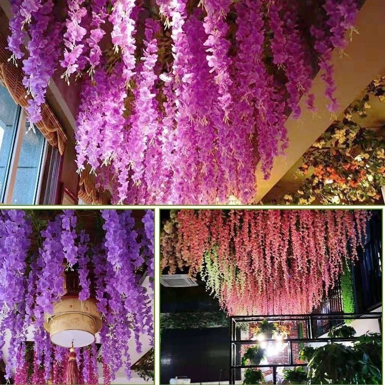 Florenza™ - Artificial Wisteria Flowers For an Elegant Home (12 Pieces)