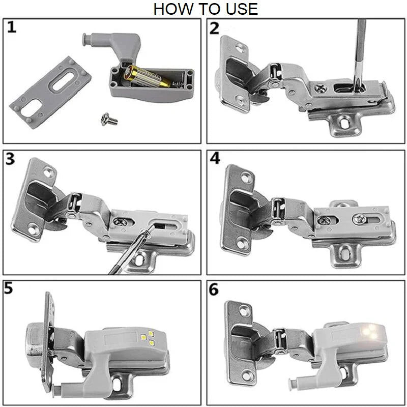 LumiHinge™ – 4 Cabinet Sensor Light for Easy Visibility (50% Off)