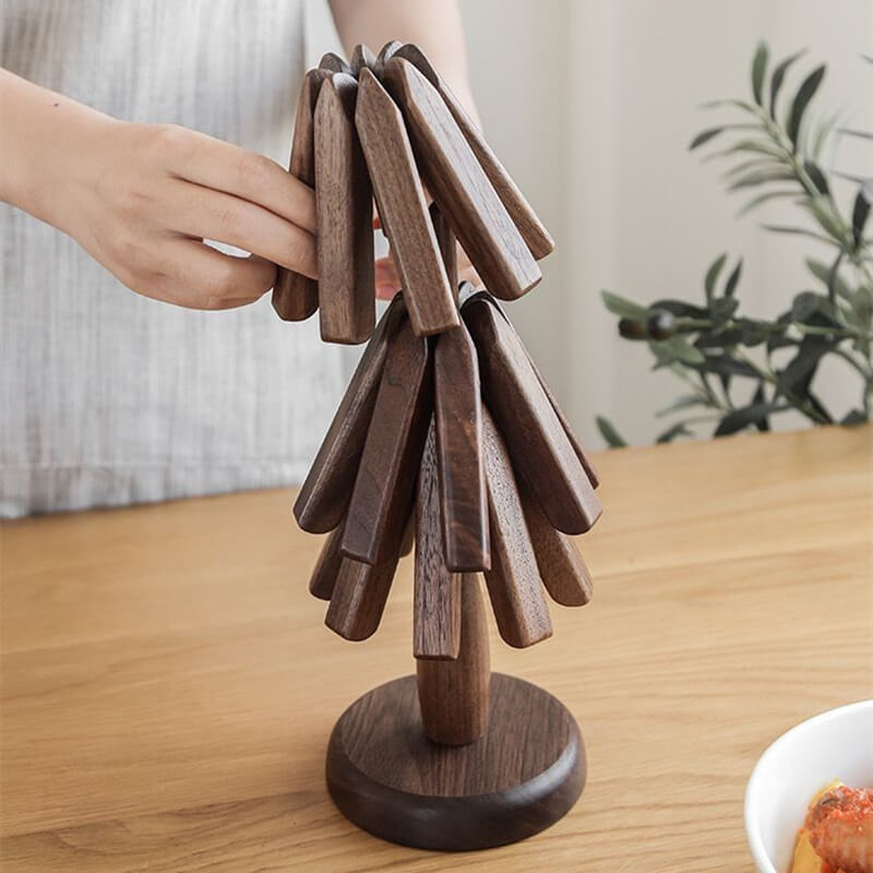 Waldrift™ – Black Walnut Trivet Set (50% Off)