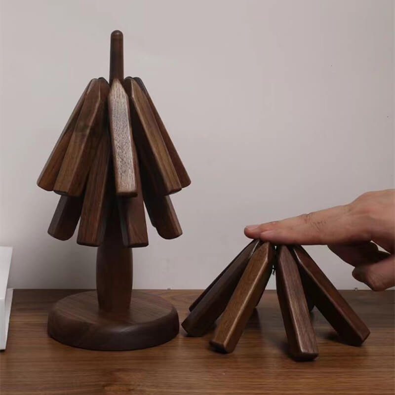 Waldrift™ – Black Walnut Trivet Set (50% Off)