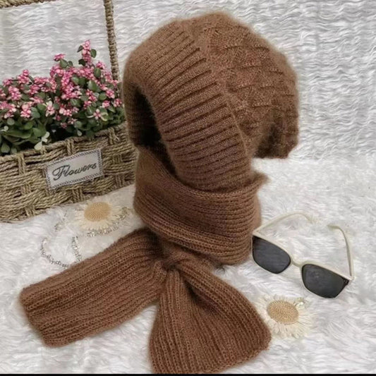 Auralyn™ – Women's Fleece-lined Knitted Hat Scarf (30% Off)