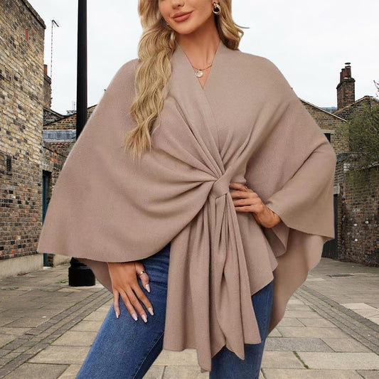 Aurelyn™ – Crossover Knit Wrap Shawl  (50% Off)