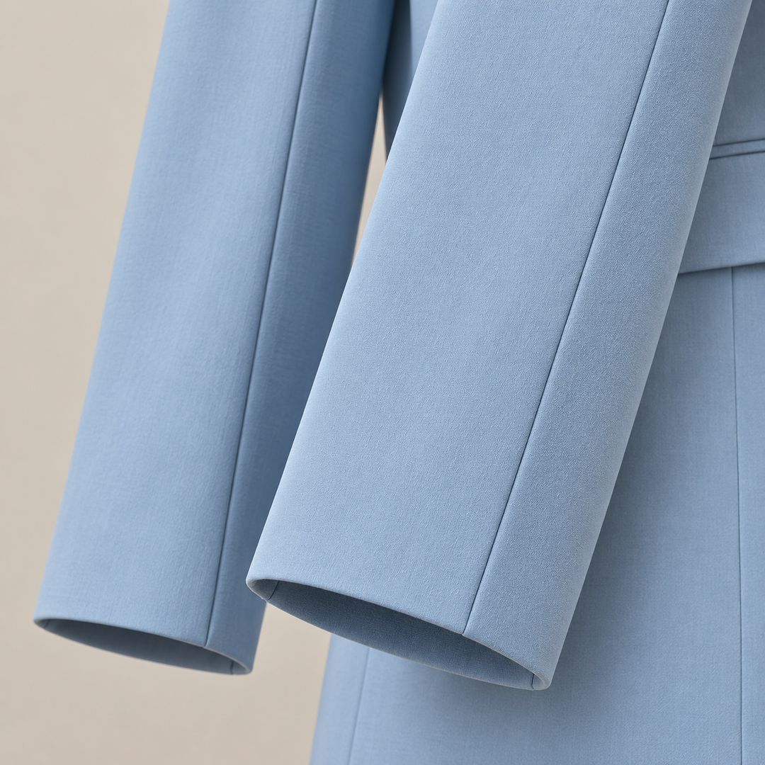 Wearbella – Notch Lapel Layered-Look Blazer And Trouser Set