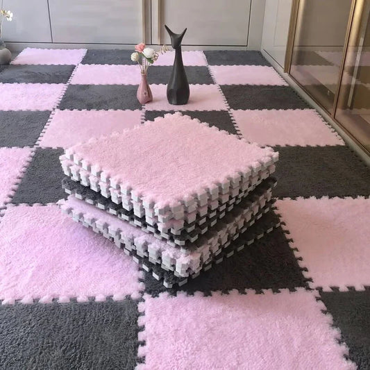 Snuglio™ - Plush Interlocking Carpet Tiles (10 Pieces)