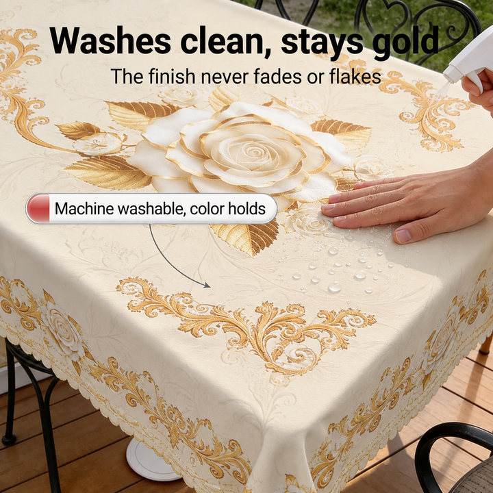 Roseval – The Tablecloth That Wipes Clean, Not Just Looks Clean