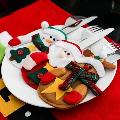 Hollynest™ – 6 Christmas Cutlery Holder Pockets (50% Off)