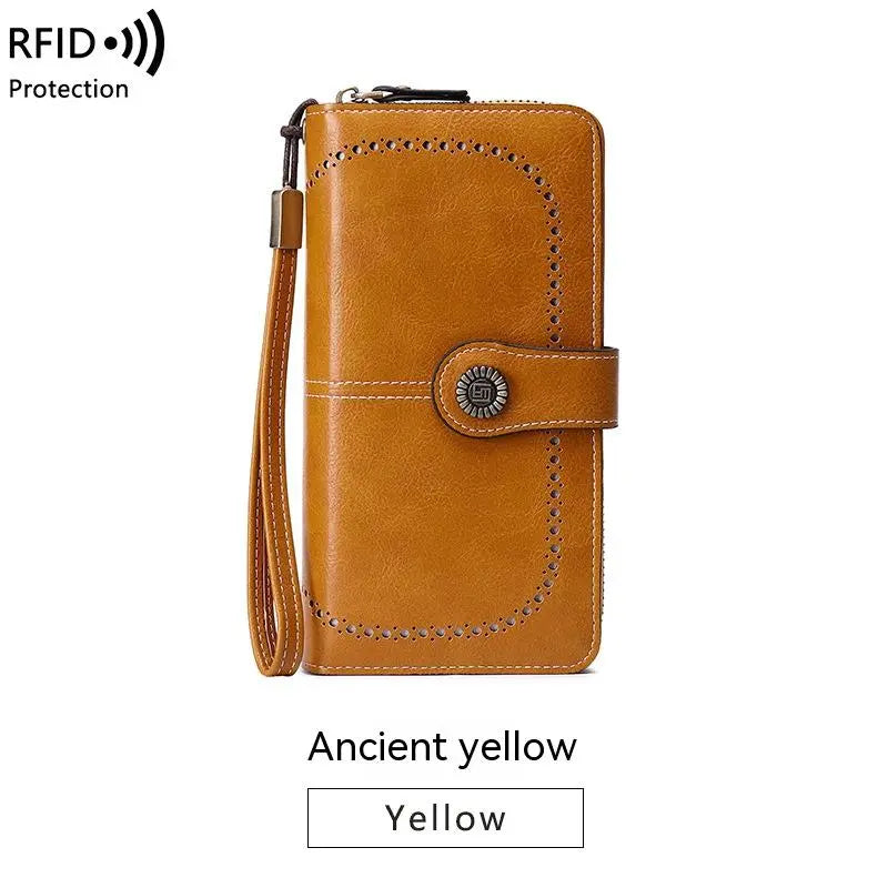 Aureden - Compact RFID Wallet with 24-Card Storage